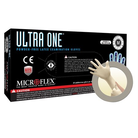 Ansell Ultra One Pf Latex Ext Cuff Exam Gloves Xl UL-315-XL